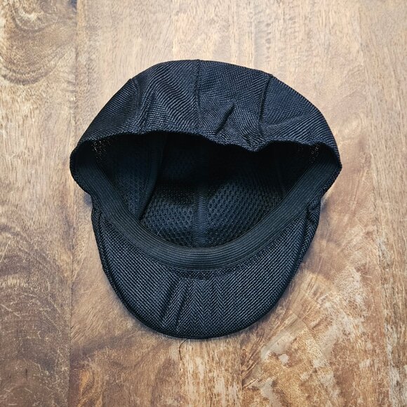 Flat Cap Ivy Driver Hat Size 58 (Medium) Unisex Black Textured - Picture 4 of 5